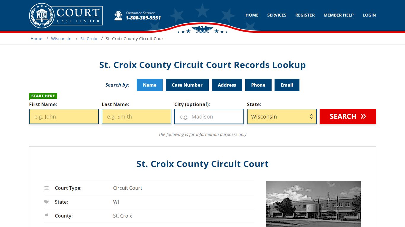 St. Croix County Circuit Court Records Lookup